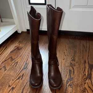 Brown Leather Women's Boots